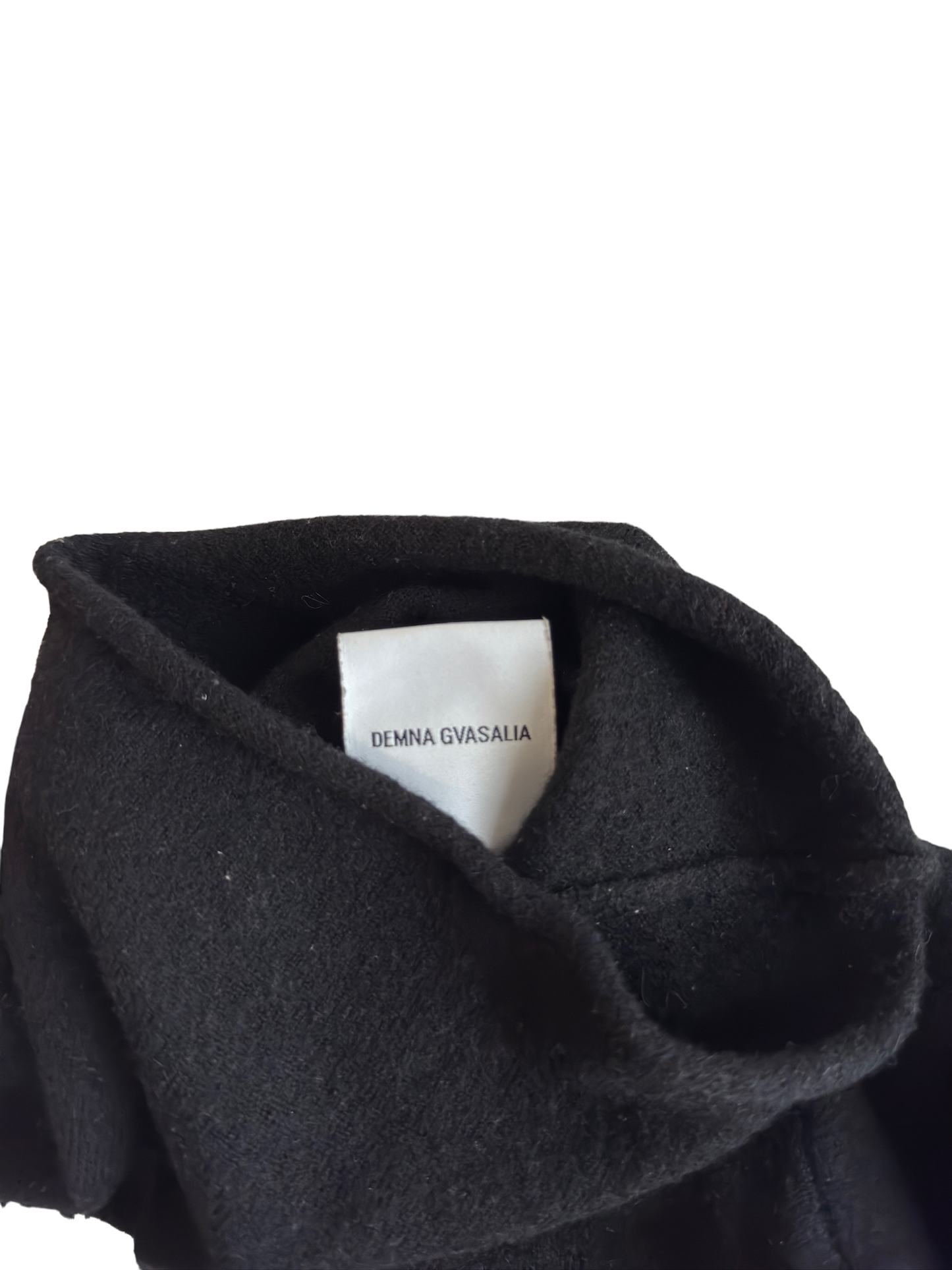 Vetements Warning Graphic Knit Runway Sweater
