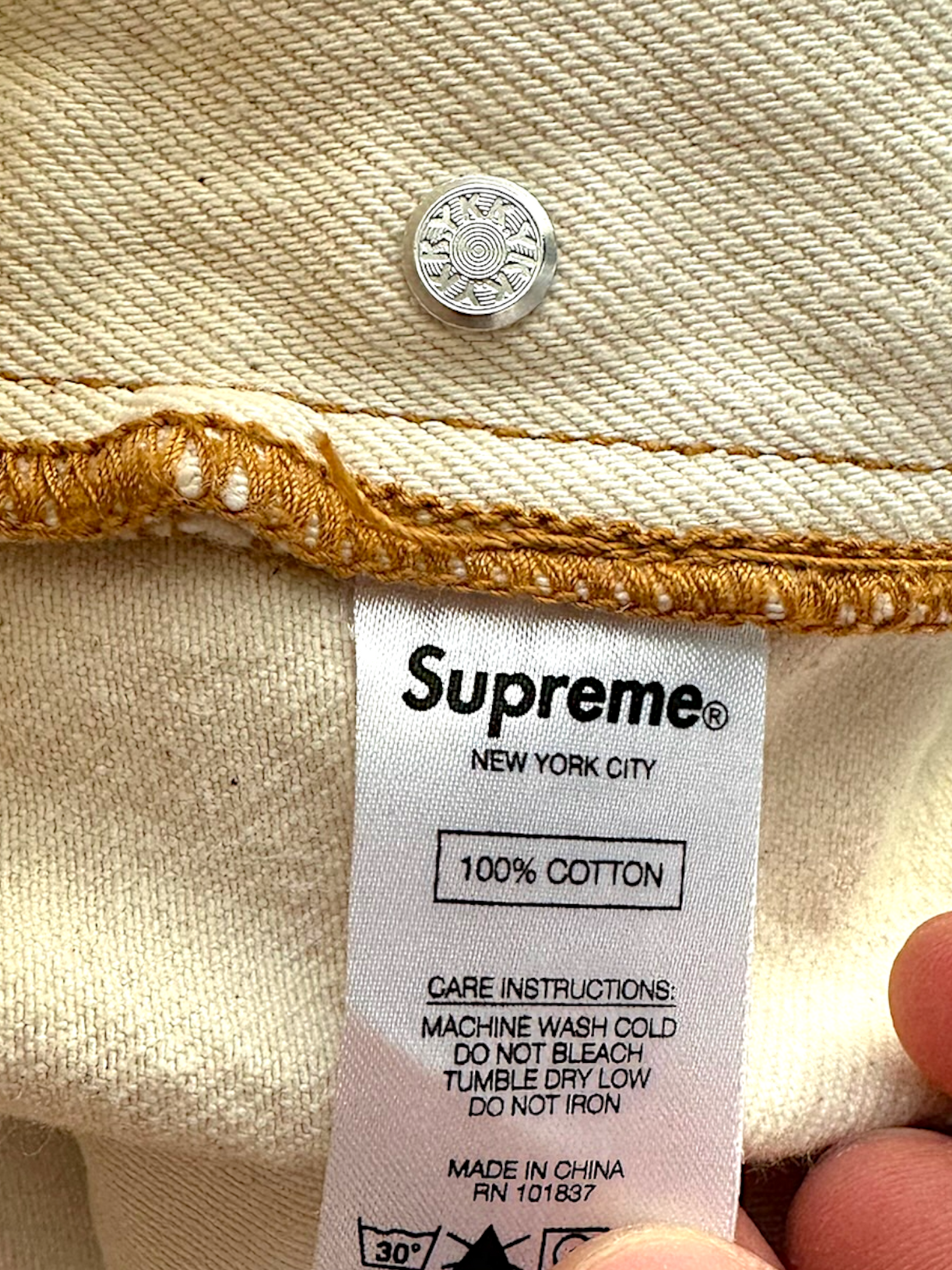 Supreme Jacquard Blackstar Denim Jeans