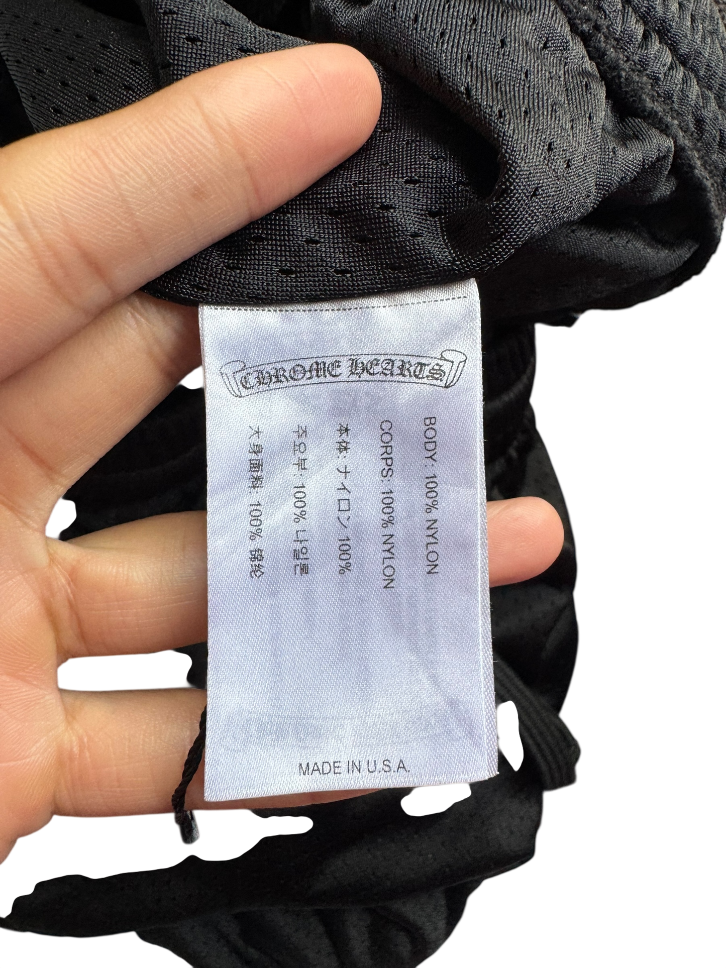 Chrome Hearts Mesh Varsity Shorts