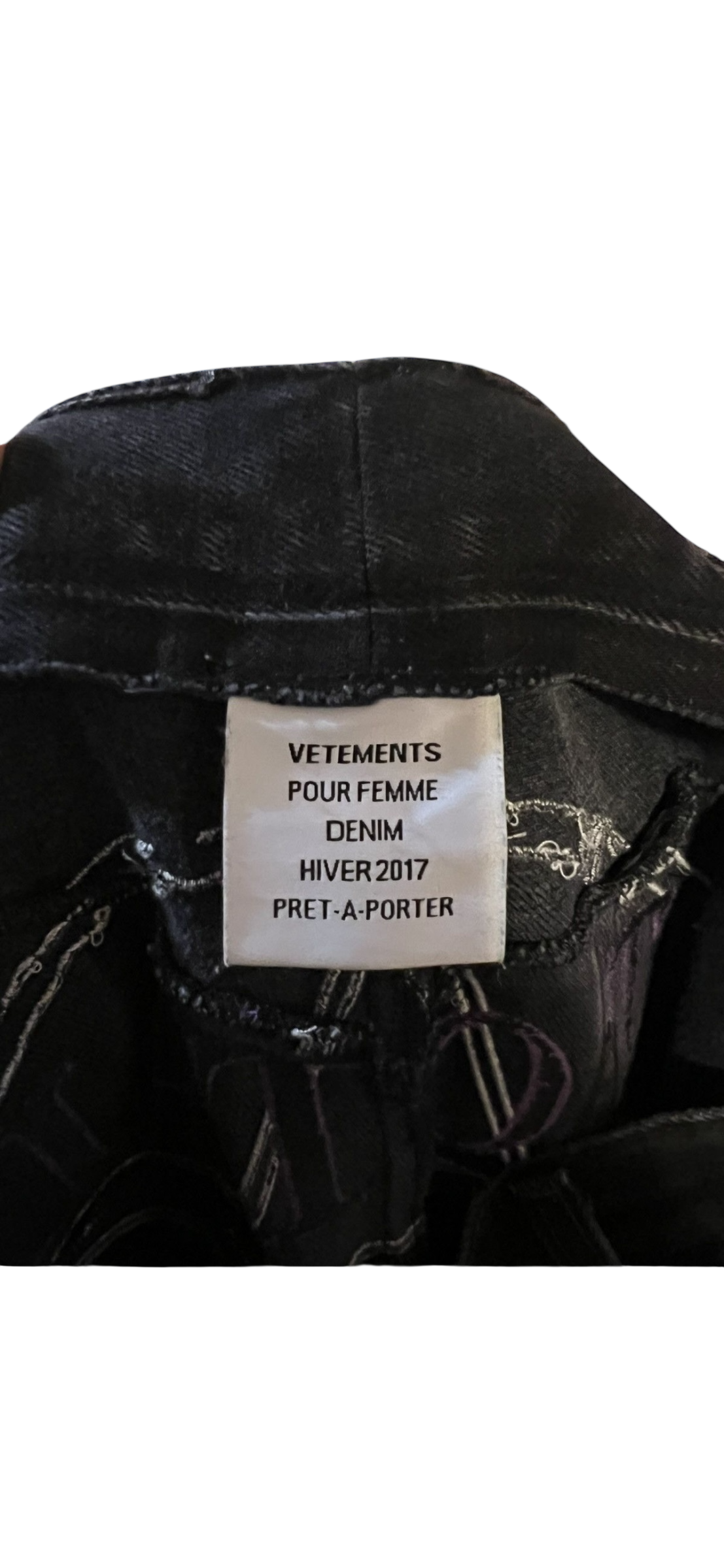 Vetements Total Fucking Darkness Jeans