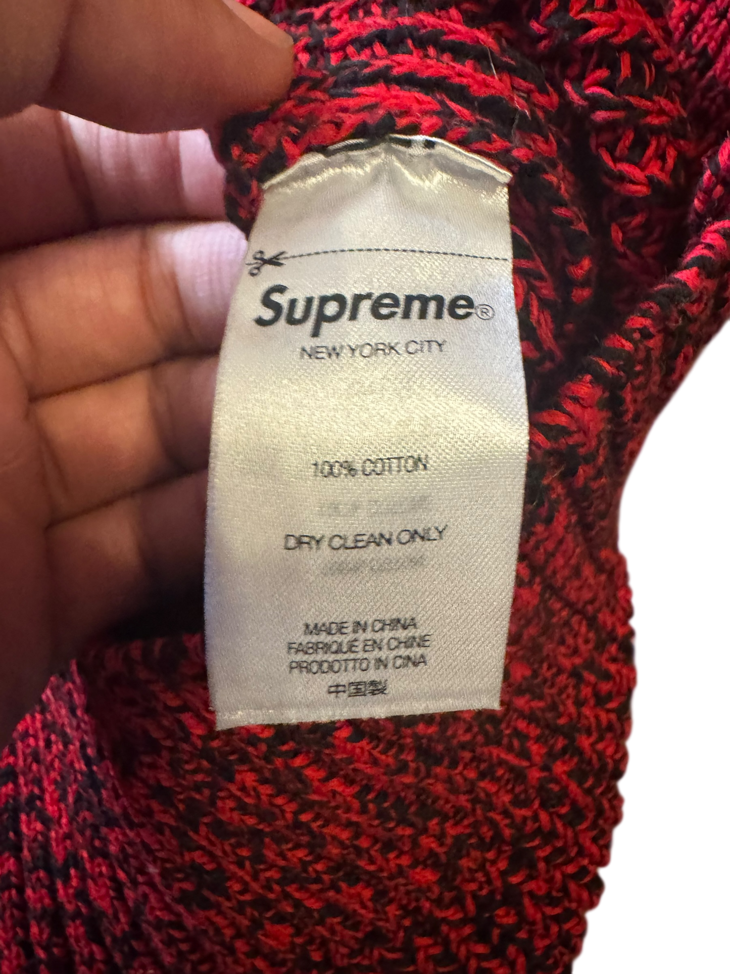 Supreme Melange Rib Knit Sweater