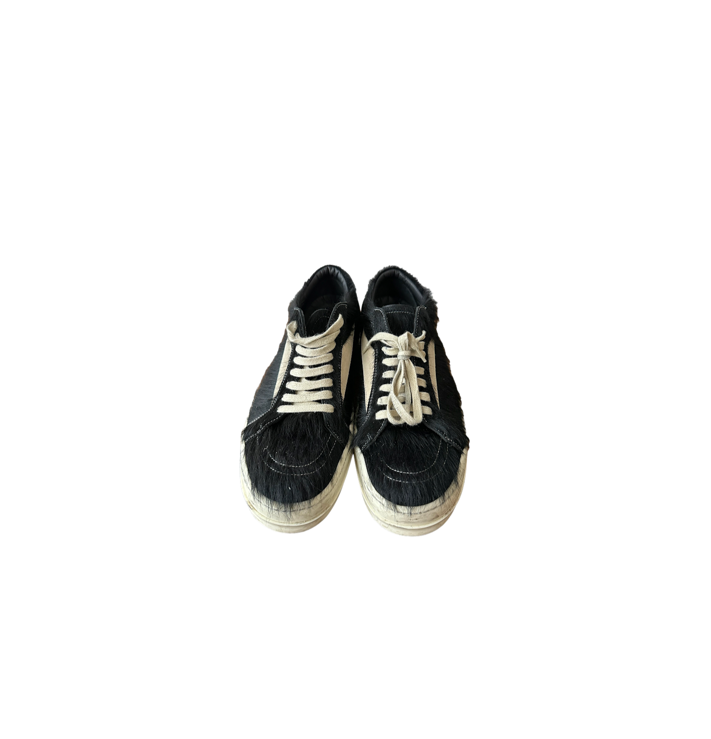 Rick Owens Pony Hair Vintage “Vans” Sneakers