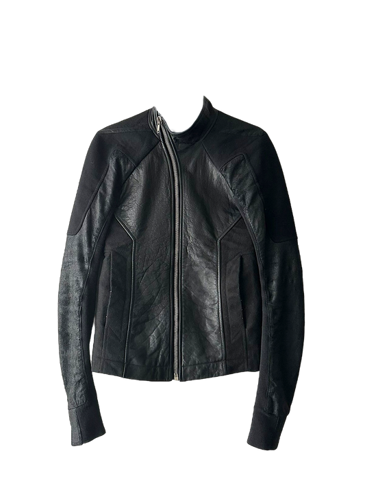 Rick Owen Limo Combo Leather Jacket